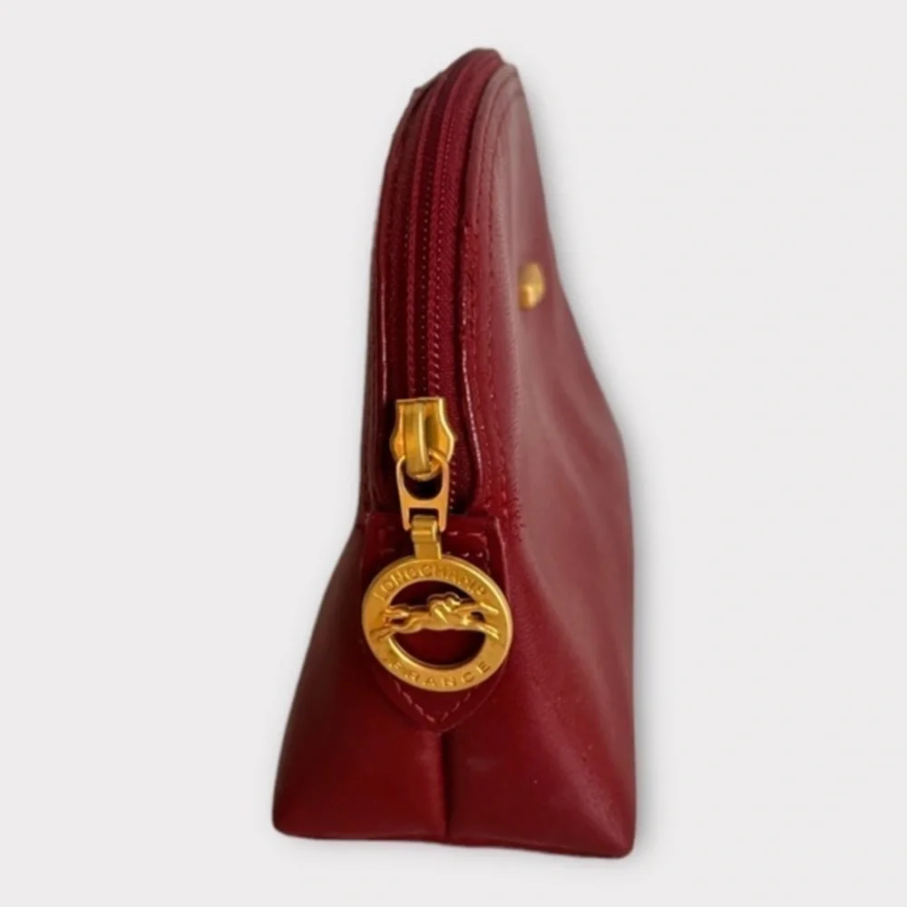 Leather Longchamp Makeup case